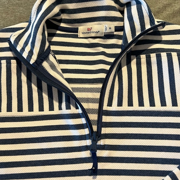 Vineyard Vines Navy and White Striped Pullover - Picture 2 of 5